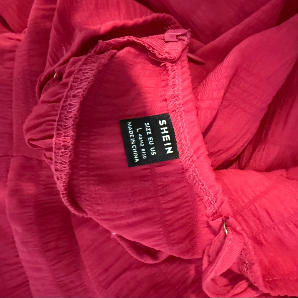 SHEIN Pink Pleated Halter Sundress - Picture 3 of 3